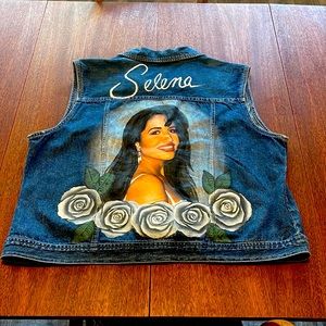 Hand painted Selena vest vintage